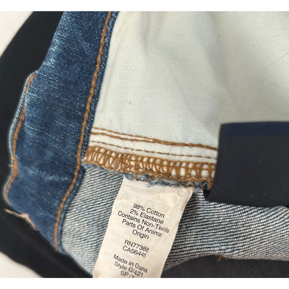 Madewell 9" High Riser Skinny Skinny Crop Jeans Women's 28 Blue Distressed Denim - Picture 8 of 8